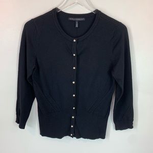 White House Black Market | Black Cardigan Medium